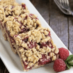 Raspberry Streusel Bars